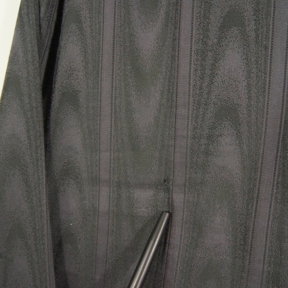 Vintage Yashi Yamamuri Terzo Millennino Abstract Stripe  Black Button Up Top - Picture 6 of 7